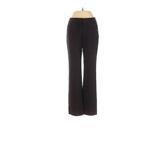 Express Dark Blue and Red Plaid The Editor Dress Pants Size 6 - Picture 1 of 6